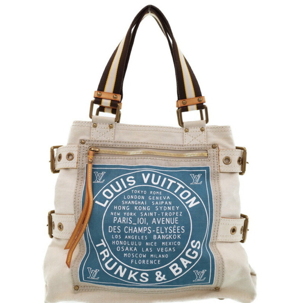 Louis Vuitton Globe Shopper Tote Bag White
